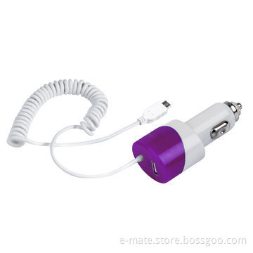 Car Charger with 3.1A output and micro-USB cable